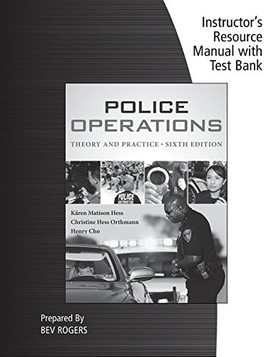 Stock image for Irm W Tb Police Operations for sale by Cronus Books