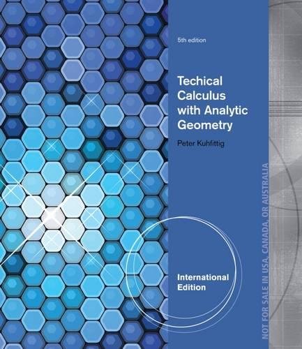 9781285053387: Technical Calculus with Analytic Geometry, International Edition