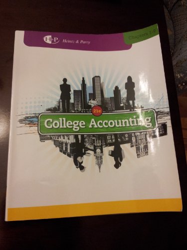 Beispielbild fr College Accounting, Chapters 1-9 (New in Accounting from Heintz and Parry) zum Verkauf von BooksRun