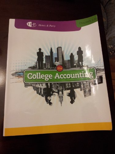 Imagen de archivo de College Accounting, Chapters 1-9 (New in Accounting from Heintz and Parry) a la venta por A Team Books