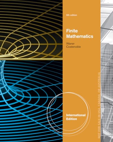 Stock image for for Finite Mathematics 6e for sale by SMASS Sellers