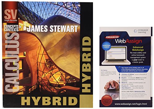 Stock image for Single Variable Calculus, Hybrid with WebAssign Access Code: Concepts & Contexts for sale by ThriftBooks-Dallas