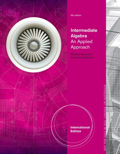 Beispielbild fr Intermediate Algebra: An Applied Approach, International Edition zum Verkauf von medimops