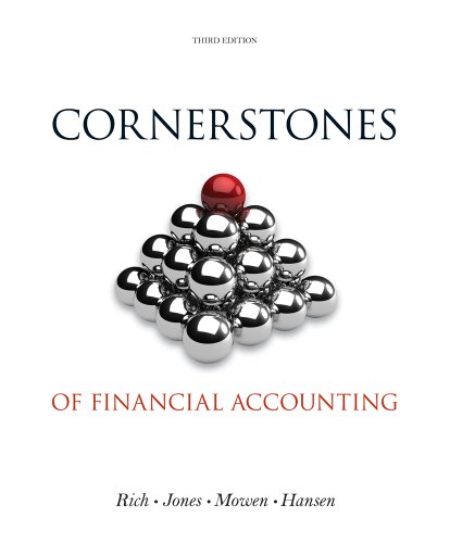 Stock image for Cornerstones of Financial Accounting (with 2011 Annual Reports: Under Armour, Inc. & VF Corporation) for sale by The Book Cellar, LLC