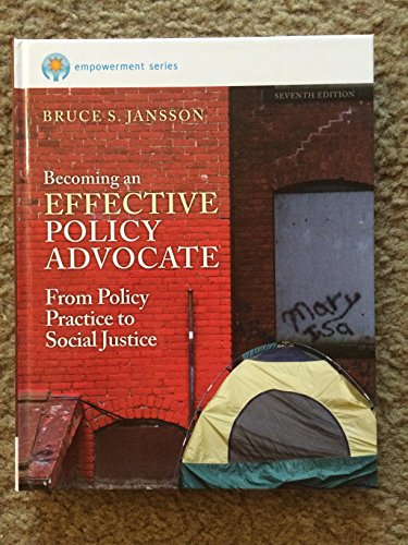 Beispielbild fr Brooks/Cole Empowerment Series: Becoming an Effective Policy Advocate zum Verkauf von Better World Books