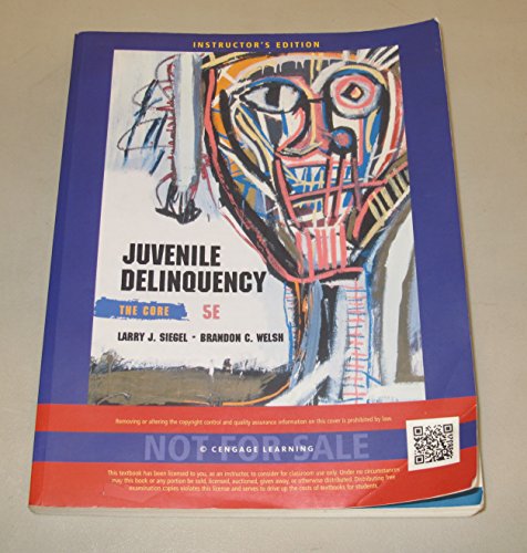 Stock image for Juvenile Delinquency: The Core, 5th Instructor Edition for sale by BooksRun