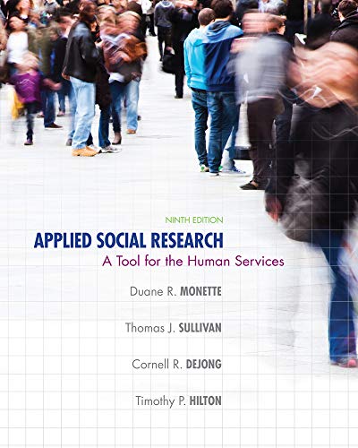 Beispielbild fr Applied Social Research: A Tool for the Human Services zum Verkauf von BooksRun