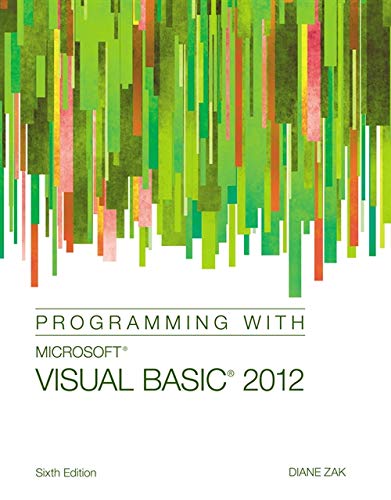 Stock image for Programming with Microsoft Visual Basic 2012 for sale by Better World Books