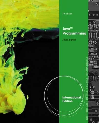 9781285081977: Java Programming, International Edition