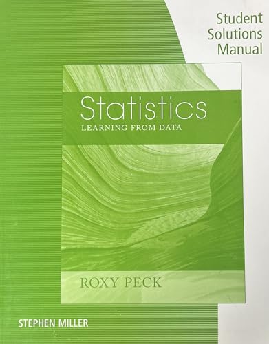 Stock image for Student Solutions Manual for Peck's Statistics for sale by Walker Bookstore (Mark My Words LLC)
