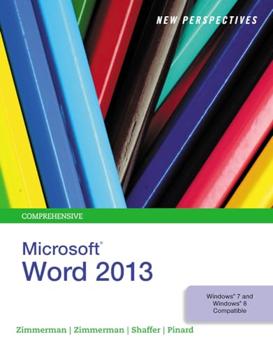 Imagen de archivo de New Perspectives on MicrosoftWord 2013, Comprehensive a la venta por Zoom Books Company