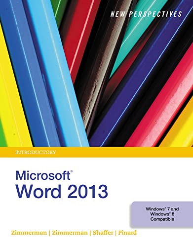 Imagen de archivo de New Perspectives on Microsoft Word 2013, Introductory a la venta por ThriftBooks-Atlanta