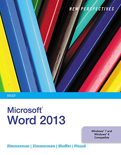 Imagen de archivo de New Perspectives on Microsoft Word 2013, Brief a la venta por SecondSale