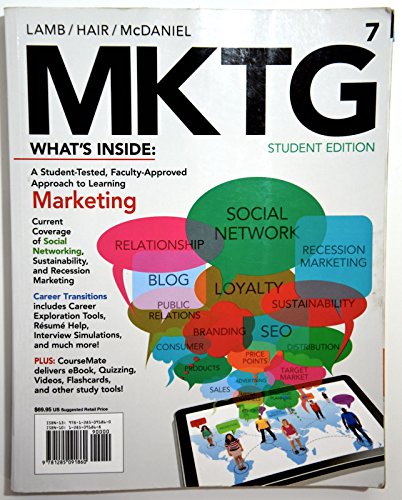 Beispielbild fr MKTG 7 (with CourseMate with Career Transitions Printed Access Card) (New, Engaging Titles from 4LTR Press) zum Verkauf von Off The Shelf