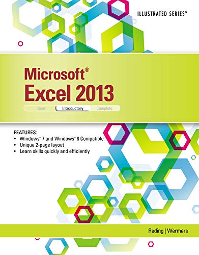 Microsoft Excel 2013: Illustrated Introductory (9781285093208) by Reding, Elizabeth; Wermers, Lynn