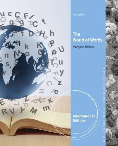 9781285094045: The World of Words, International Edition
