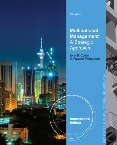 Beispielbild fr Multinational Management, International Edition zum Verkauf von WorldofBooks