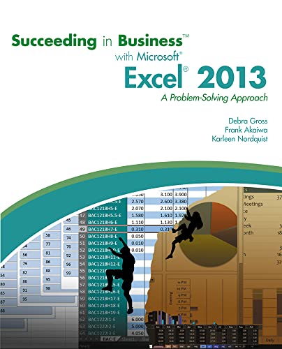 Beispielbild fr Succeeding in Business With Microsoft Excel 2013: A Problem-Solving Approach zum Verkauf von Seattle Goodwill