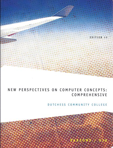 New Perspectives on Computer Concepts: Comprehensive (9781285109824) by June Jamrich Parsons