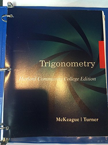 Beispielbild fr Trigonometry (Custom Edition for Hartford Community College) zum Verkauf von BookHolders