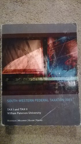 Stock image for South-Western Federal Taxation 2013 (William Paterson University) for sale by SecondSale