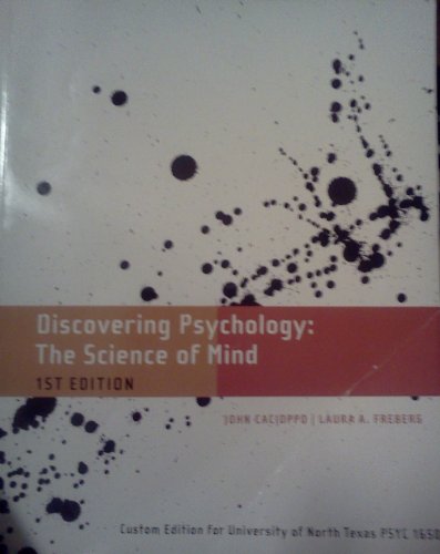 Beispielbild fr Discovering Psychology: The science of mind Custome edition for UNT zum Verkauf von HPB-Red