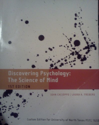 Stock image for Discovering Psychology: The science of mind Custome edition for UNT for sale by HPB-Red