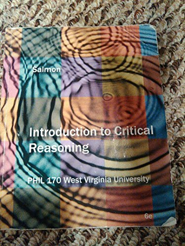 Stock image for INTRO.TO CRITICAL REASONING >CUSTOM< for sale by GreatBookPrices