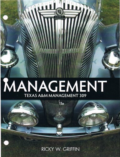 Stock image for Management (Texas A&M Management 309) 11e for sale by HPB-Red