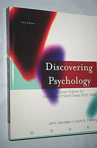 Imagen de archivo de Discovering Psychology: The Science of Mind (Custom Edition for University of North Texas) a la venta por HPB-Red