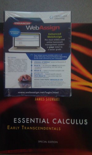 9781285133409: Essential Calculus: Early Transcendentals (With Enhanced WebAssign) (Special Edition)