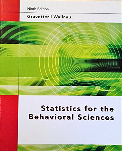 9781285137711: STATISTICS F/BEHAV.SCIENCES >C