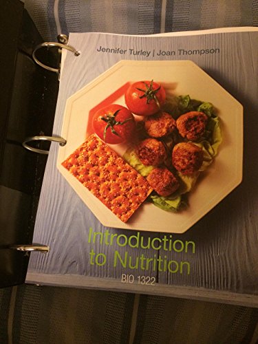 Imagen de archivo de Introduction to Nutrition, BIO 1322 a la venta por HPB-Red