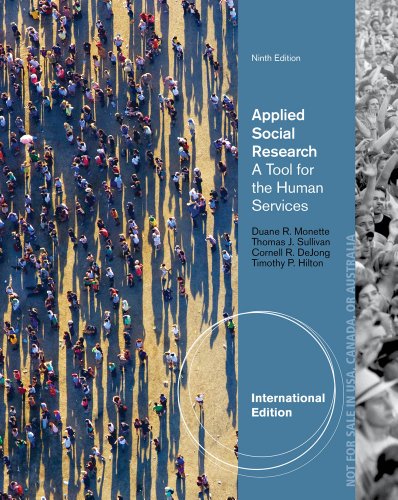 9781285162324: Applied Social Research: A Tool for the Human Services, International Edition