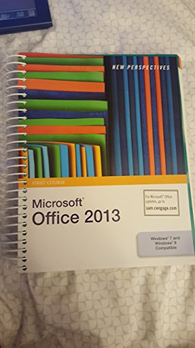 Imagen de archivo de New Perspectives on Microsoft Office 2013: First Course a la venta por Your Online Bookstore