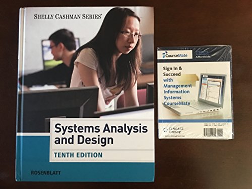 Imagen de archivo de Systems Analysis and Design (with CourseMate, 1 term (6 months) Printed Access Card) (Shelly Cashman Series) a la venta por SecondSale