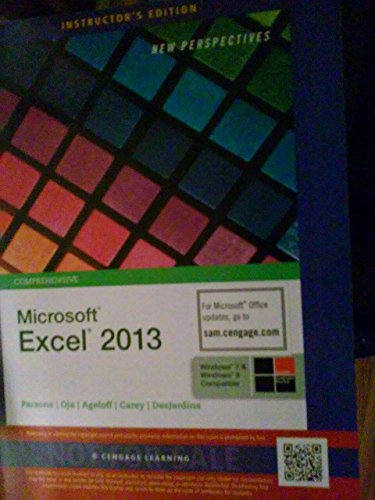 Beispielbild fr Instructor's Edition: Microsoft Excel 2013 zum Verkauf von Orion Tech