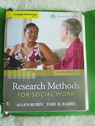 Beispielbild fr Research Methods for Social Work, 8th Edition (Brooks/Cole Empowerment Series) zum Verkauf von BooksRun