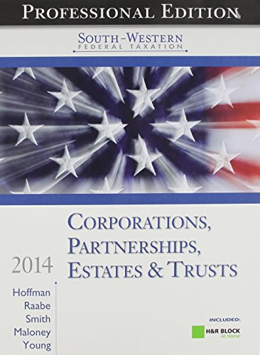 Beispielbild fr South-Western Federal Taxation 2014: Corporations, Partnerships, Estates and Trusts, Professional Edition (with H&R Block @ Home (West Federal . Partnerships, Estates and Trusts) zum Verkauf von redgorillabooks