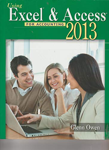 Imagen de archivo de Using Microsoft Excel and Access 2013 for Accounting (with Student Data CD-ROM) a la venta por HPB-Red