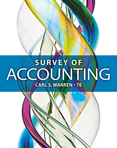 Imagen de archivo de Survey of Accounting a la venta por SecondSale