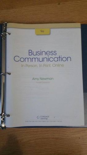 Imagen de archivo de Business Communication: In Person, In Print, Online a la venta por HPB-Red