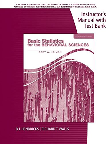 Im Tb Basic Stat Behav Sci (9781285190150) by Heiman