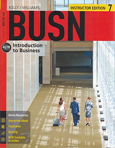 Beispielbild fr BUSN INSTRUCTOR EDITION 7 zum Verkauf von Better World Books