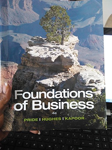 Beispielbild fr Foundations of Business - Standalone book zum Verkauf von Once Upon A Time Books