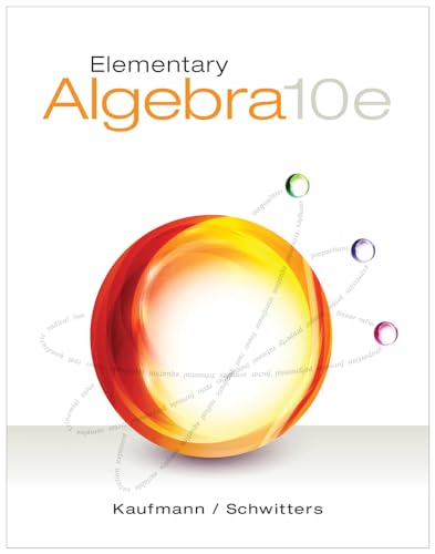 Beispielbild fr Elementary Algebra zum Verkauf von Bulrushed Books