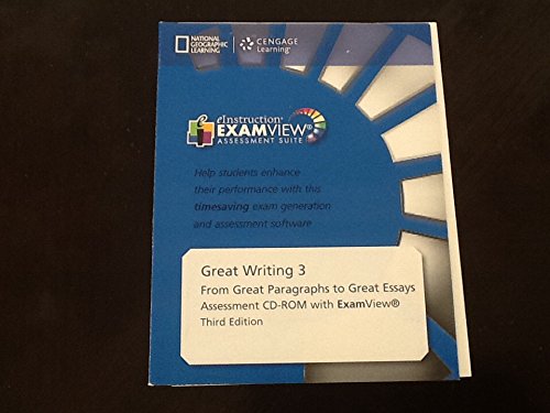 9781285194936: Great Writing 3: From Great Paragraphs to Great Essays - 4th ed. ExamView CD-ROM