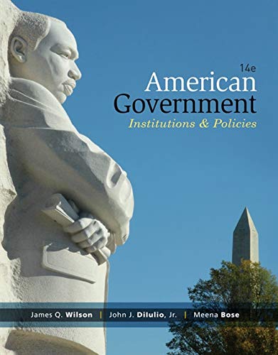 Beispielbild fr American Government: Institutions and Policies zum Verkauf von ThriftBooks-Dallas