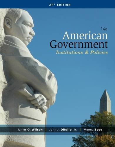 Stock image for American Government : Institions and Policies for sale by Better World Books: West