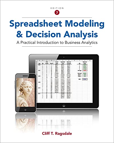 Imagen de archivo de Spreadsheet Modeling and Decision Analysis: A Practical Introduction to Business Analytics a la venta por HPB-Red